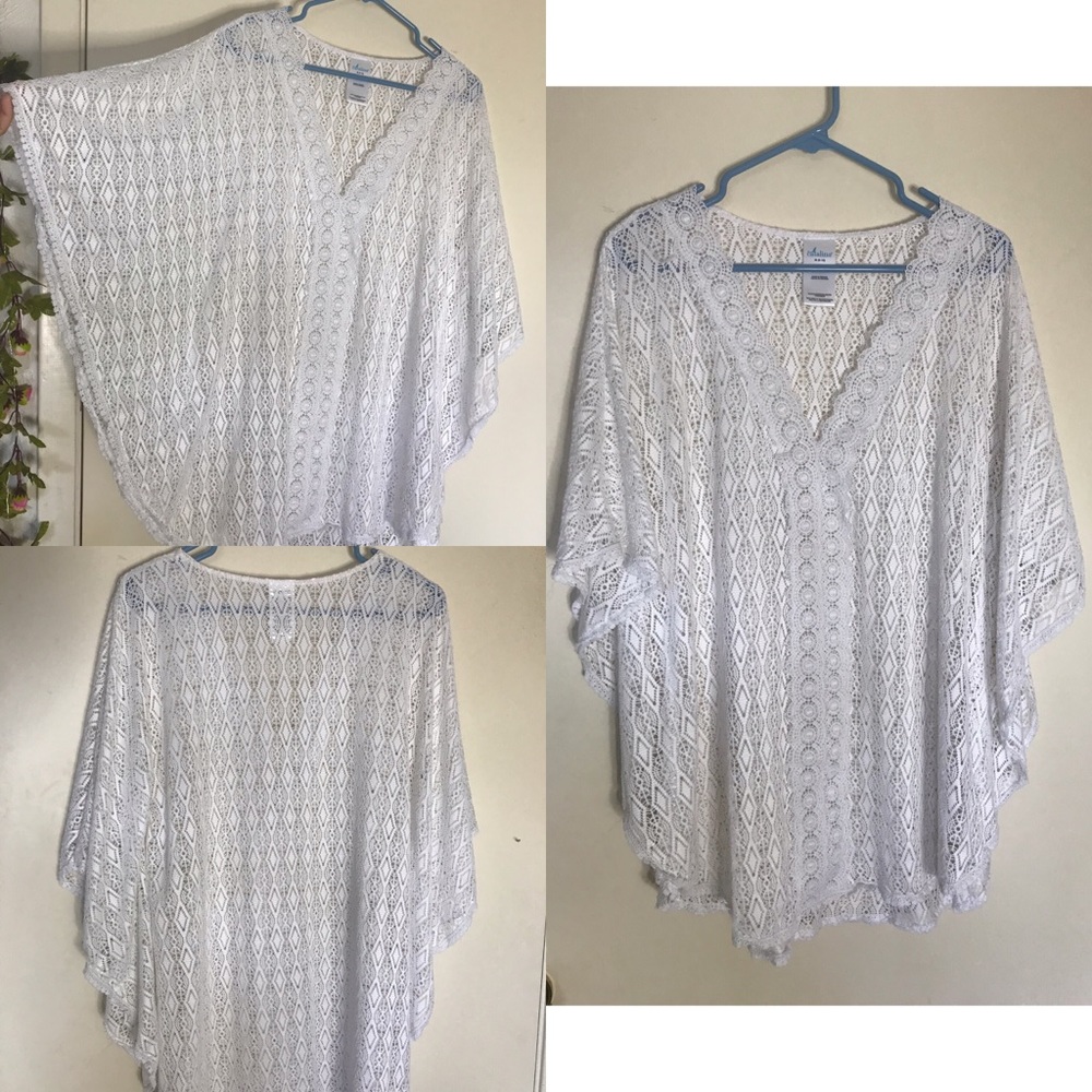 White Swimsuit Cover Up